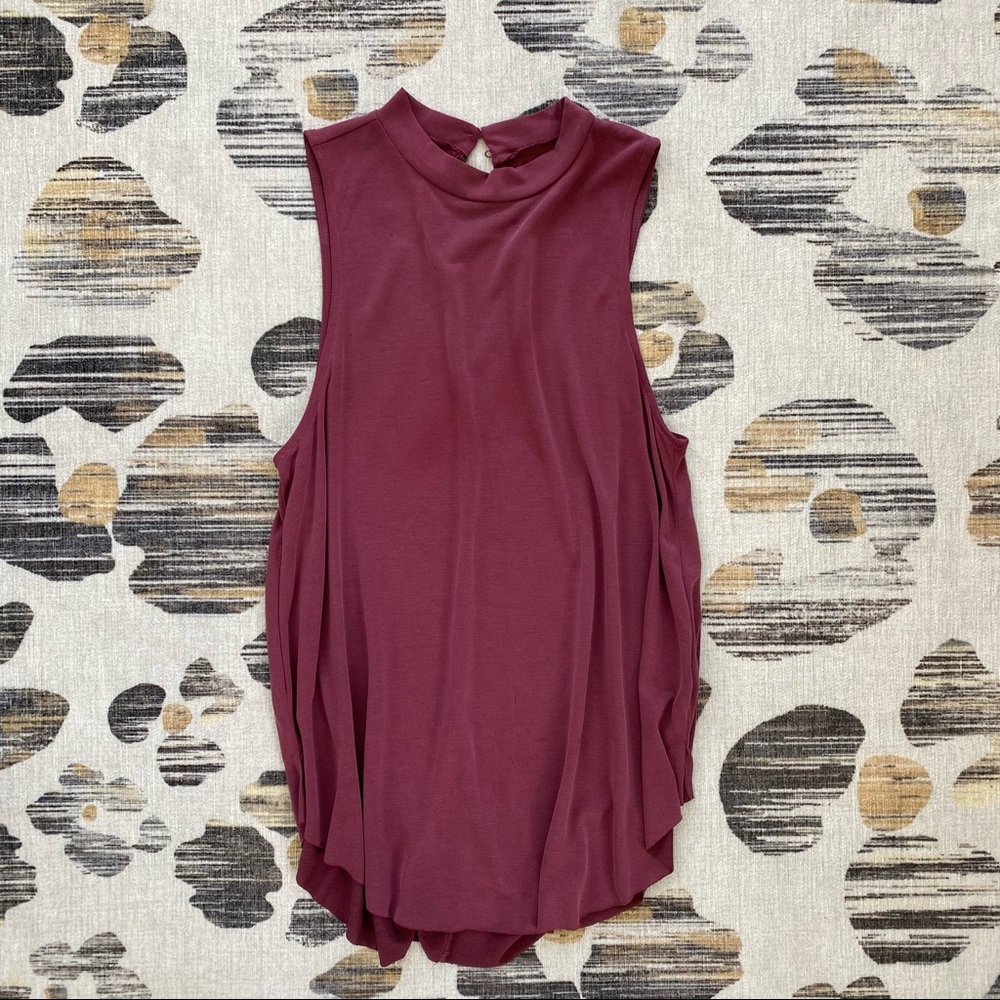 Burgundy tank top